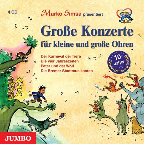 Marko Simsa: Große Konzerte für kleine Ohren, 4 CDs