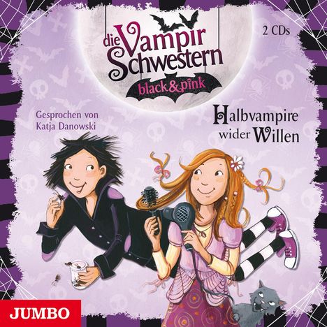 Nadja Fendrich: Die Vampirschwestern black &amp; pink. Halbvampire wider Willen, 2 CDs