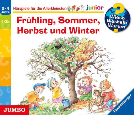 Andrea Erne: Wieso? Weshalb? Warum? junior. Frühling, Sommer, Herbst und Winter, 4 CDs