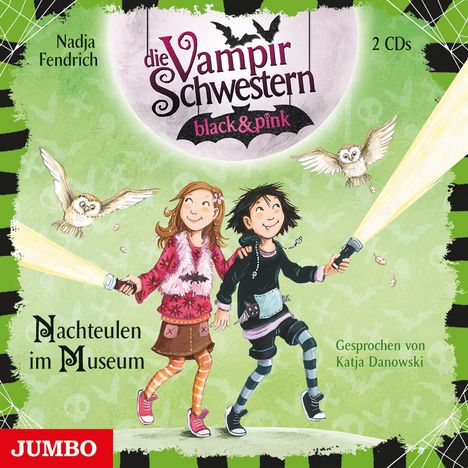 Nadja Fendrich: Die Vampirschwestern black &amp; pink. Nachteulen im Museum [6], 2 CDs