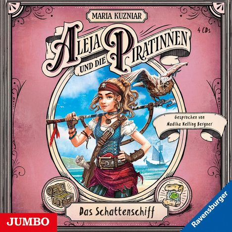 Maria Kuzniar: Aleja und die Piratinnen 01. Das Schattenschiff, 4 CDs
