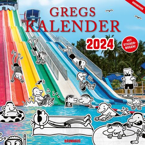 Jeff Kinney: Kinney, J: Gregs Kalender 2024, Kalender