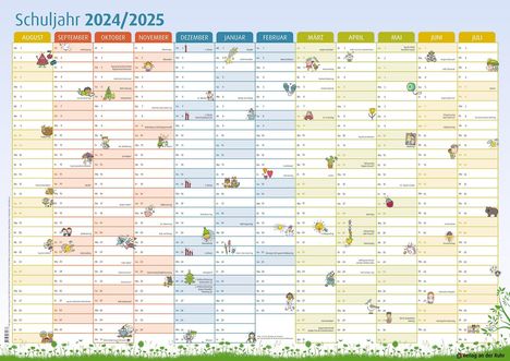 Der Schuljahres-Wandkalender 2022/2025, A1, Kalender