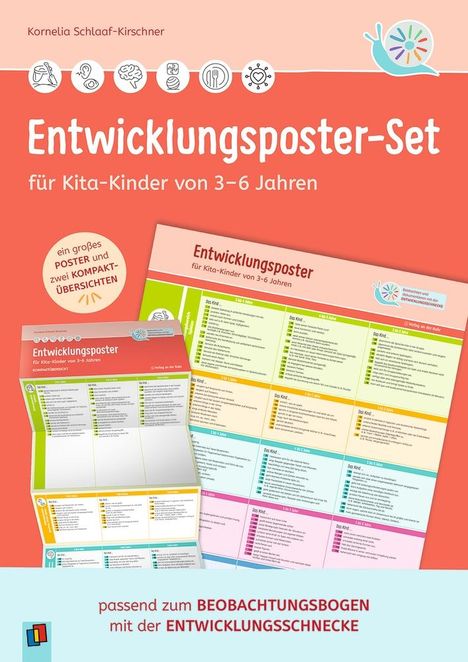 Kornelia Schlaaf-Kirschner: Entwicklungsposter-Set für Kita-Kinder von 3-6 Jahren, Diverse