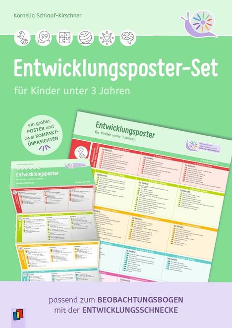 Kornelia Schlaaf-Kirschner: Entwicklungsposter-Set für Kinder unter 3 Jahren, Diverse