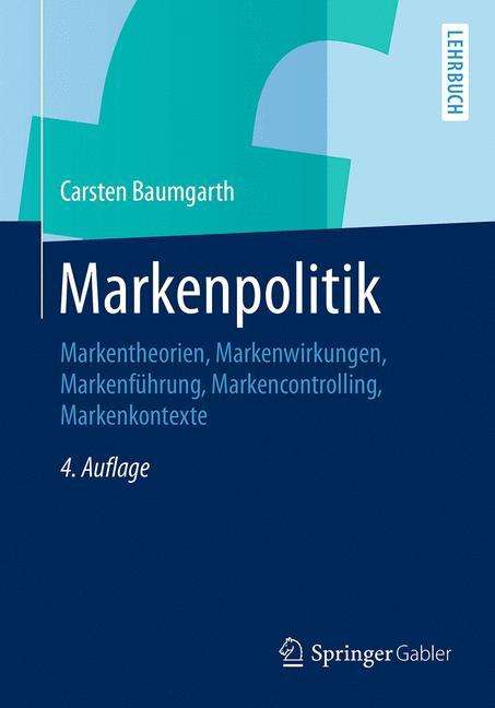 Carsten Baumgarth: Markenpolitik, Buch