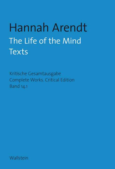 Hannah Arendt: The Life of the Mind, 2 Bücher