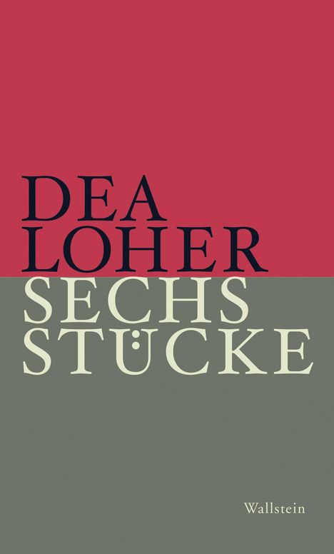 Dea Loher: Sechs Stücke, Buch