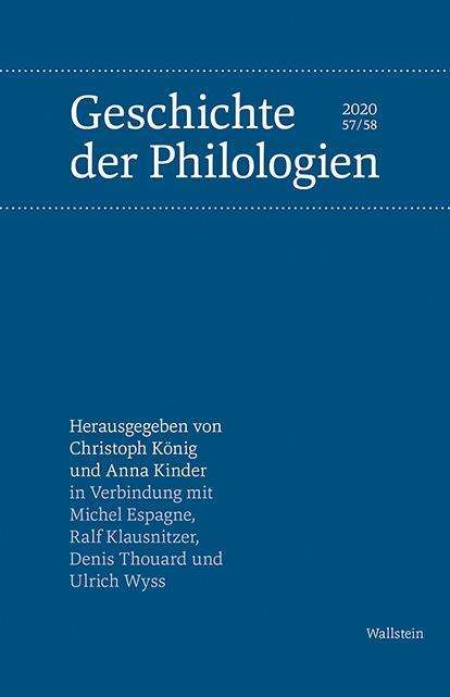 Geschichte der Philologien, Buch