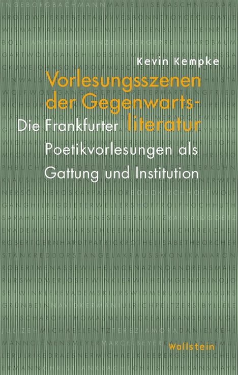 Kevin Kempke: Vorlesungsszenen der Gegenwartsliteratur, Buch