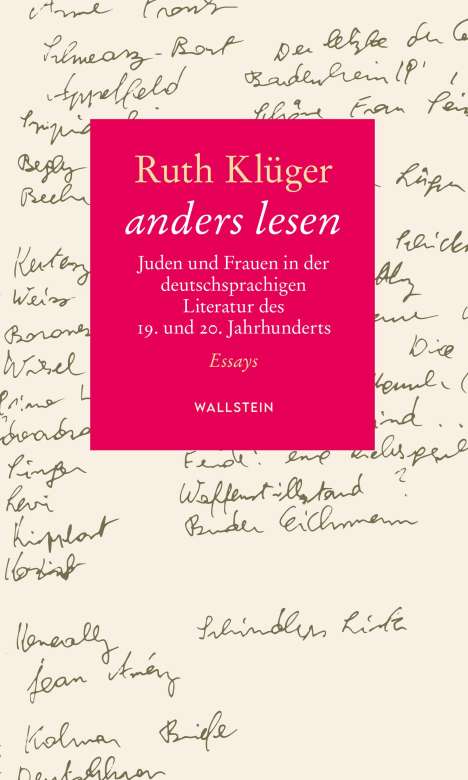 Ruth Klüger: anders lesen, Buch