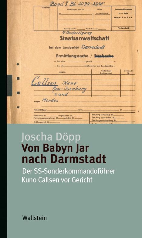 Joscha Döpp: Von Babyn Jar nach Darmstadt, Buch