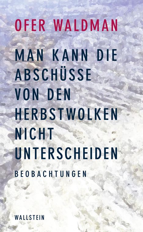 Ofer Waldman: Man kann die Abschüsse von den Herbstwolken nicht unterscheiden, Buch