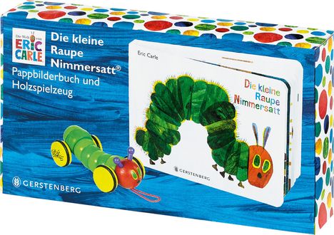 Eric Carle: Die kleine Raupe Nimmersatt - Geschenkset Pappbilderbuch mit PlanToys®-Holzraupe, Buch