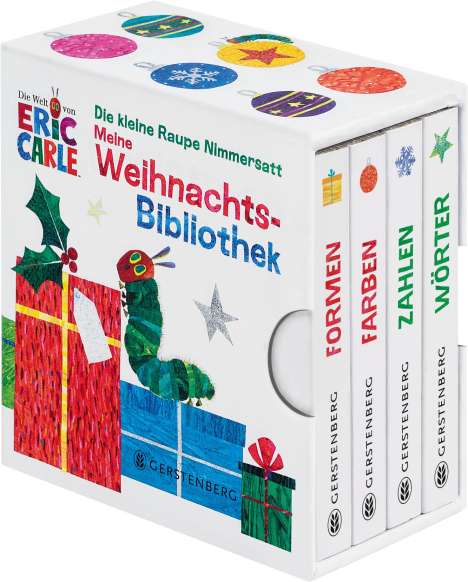 Eric Carle: Die kleine Raupe Nimmersatt - Meine Weihnachtsbibliothek, Buch
