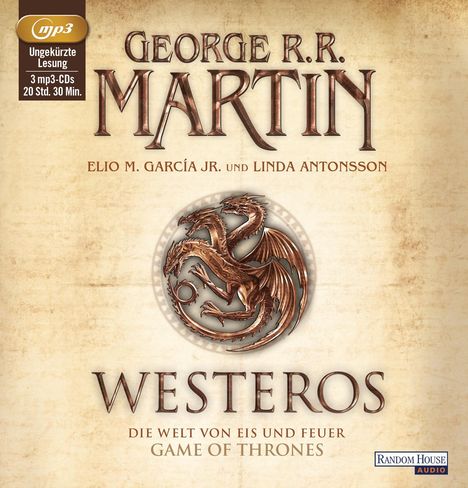 George R. R. Martin: Westeros, 3 MP3-CDs