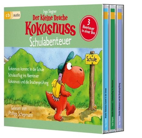 Ingo Siegner: Der kleine Drache Kokosnuss - Schulabenteuer, 3 CDs