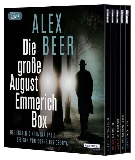 Alex Beer: August Emmerich Box, 5 MP3-CDs