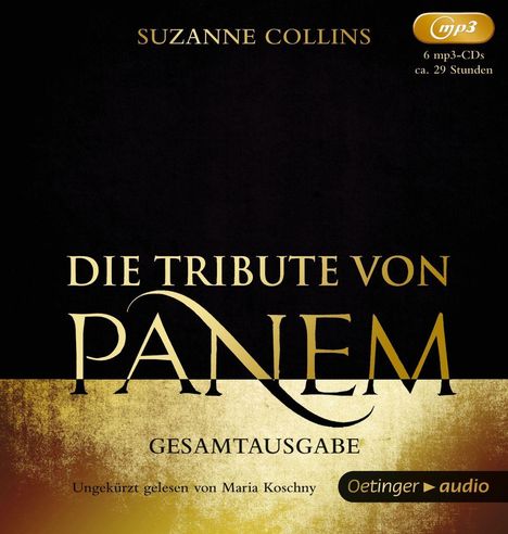 Suzanne Collins: Die Tribute von Panem 1-3 Hörbuch-Gesamtausgabe (6 MP3 CD), MP3-CD