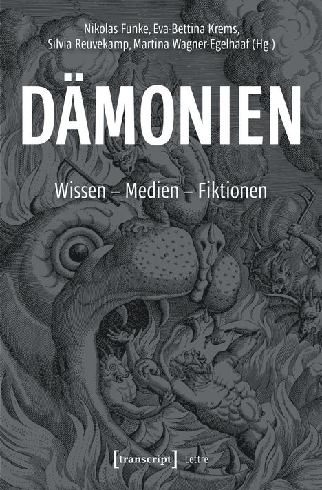 "Dämonien: Wissen – Medien – Fiktionen." Autoren: Nikolas Funke, Eva-Bettina Krems, Silvia Reuvekamp, Martina Wagner-Egelhaaf. Zeichnung mit Dämonen.