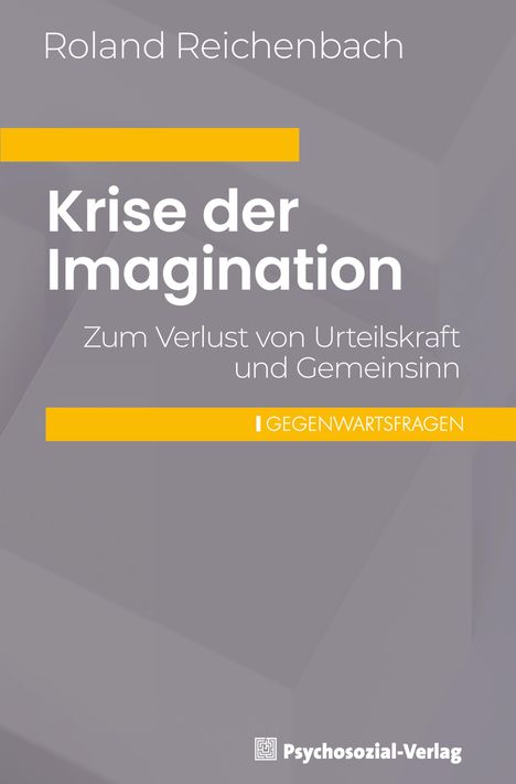 Roland Reichenbach: Krise der Imagination, Buch