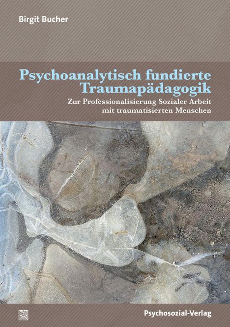 Titel: Psychoanalytisch fundierte Traumapädagogik. Hintergrund: Abstrakte Eisstruktur.