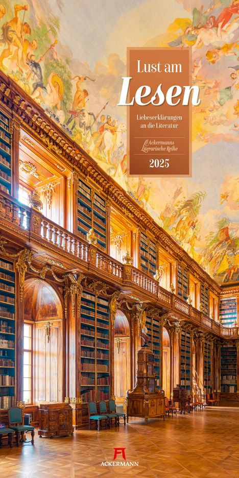 Ackermann Kunstverlag: Lust am Lesen - Literatur-Kalender 2025, Kalender