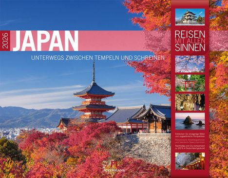 Ackermann Kunstverlag GmbH: Japan - Unterwegs zwischen Tempeln und Schreinen Kalender 2026, Kalender