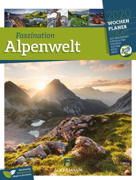 Faszination Alpenwelt 2020 - Wochenplaner, Diverse