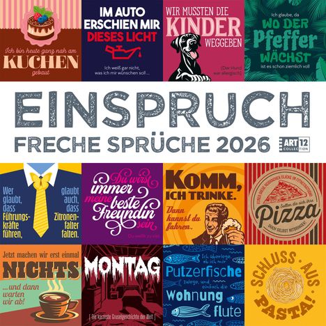 Ackermann Kunstverlag GmbH: Einspruch Kalender 2026 - 30x30, Kalender