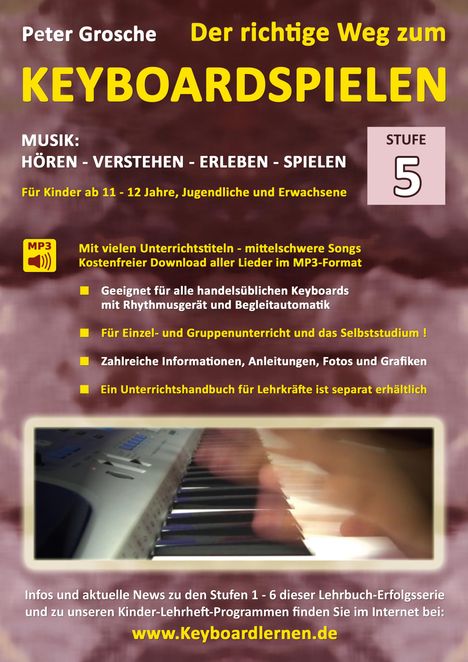 Peter Grosche: Der richtige Weg zum Keyboardspielen (Stufe 5), Buch