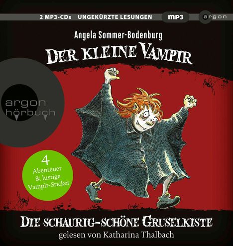 Angela Sommer-Bodenburg: Der kleine Vampir - Die schaurig-schöne Gruselkiste, 2 LPs