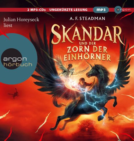 A. F. Steadman: Skandar und der Zorn der Einhörner, 2 MP3-CDs
