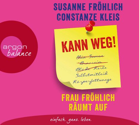 Constanze Kleis: Kann weg! Frau Fröhlich räumt auf, 3 CDs