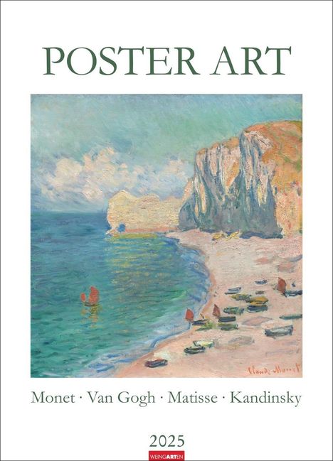 Poster Art Kalender 2025 - Monet Van Gogh Matisse Kandinsky, Kalender