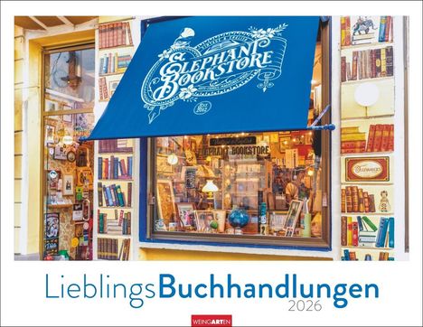 Lieblings-Buchhandlungen Kalender 2026, Kalender