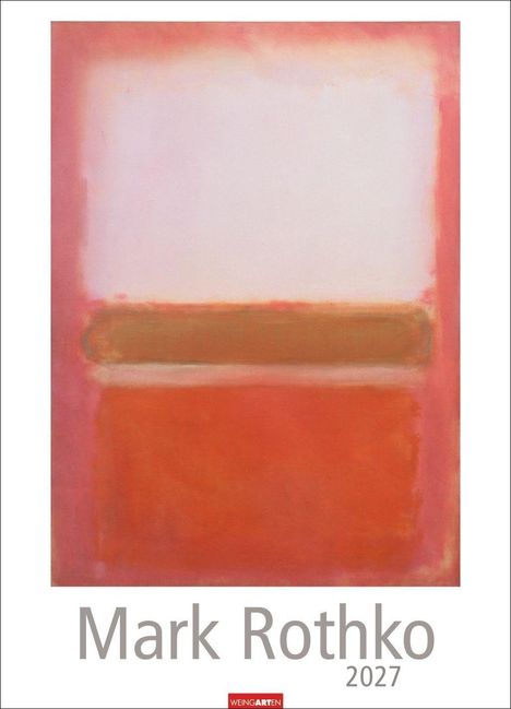 Unter dem Bild steht "Mark Rothko 2027". Eine abstrakte Illustration mit großen, bunten Farbfeldern.
