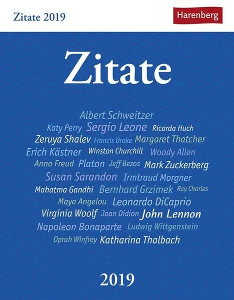 Berthold Budde: Zitate - Kalender 2019, Diverse