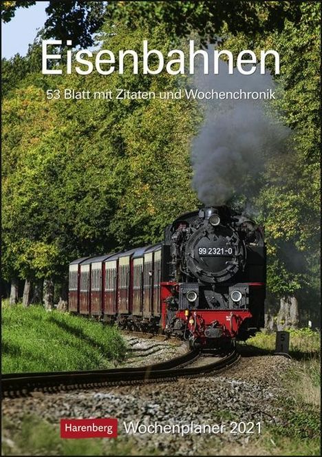 Eisenbahnen 2021. Wochenplaner, Kalender