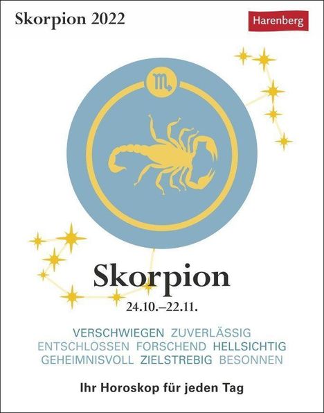 Robert Satorius: Satorius, R: Skorpion - Kalender 2022, Kalender