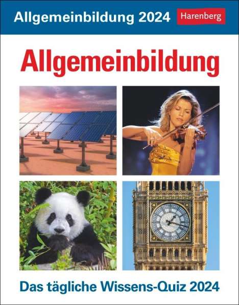 Berthold Budde: Budde, B: Allgemeinbildung Tagesabreißkalender 2024, Kalender