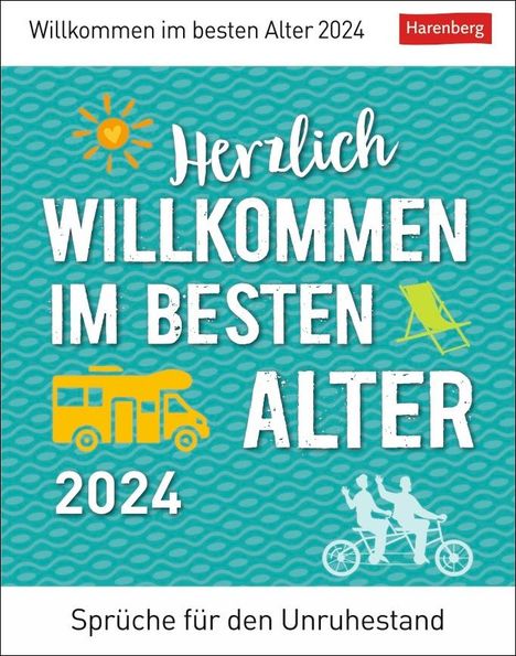 Meike Key: Key, M.: Herzlich willkommen im besten Alter Abreißkal. 2024, Kalender