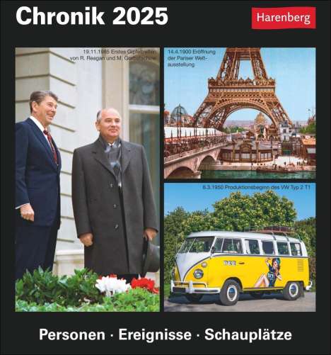 Berthold Budde: Chronik Tagesabreißkalender 2025 - Kulturkalender - Personen, Ereignisse, Schauplätze, Kalender