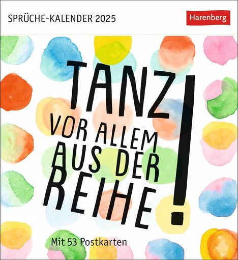 Tanz! Vor allem aus der Reihe Postkartenkalender 2025 - mit 53 Postkarten, Kalender