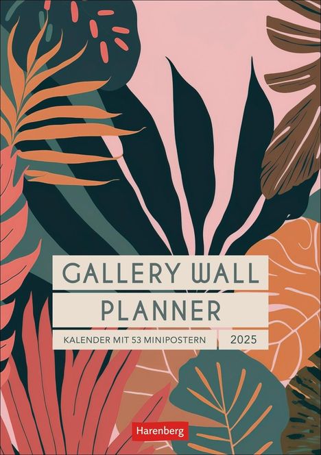 Gallery Wall Planner Wochenplaner 2025 - Kalender mit 53 Minipostern, Kalender