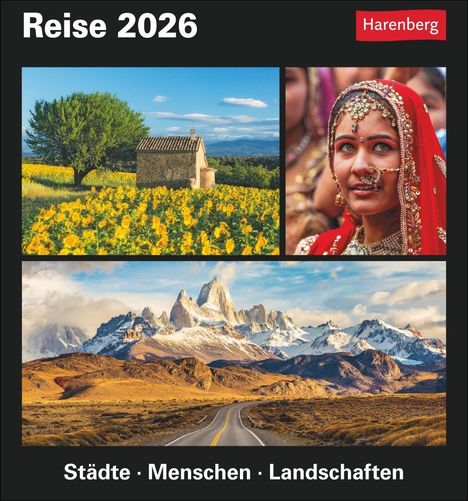 Petra Dubilski: Reise Tagesabreißkalender 2026 - Kulturkalender - Städte, Menschen, Landschaften, Kalender