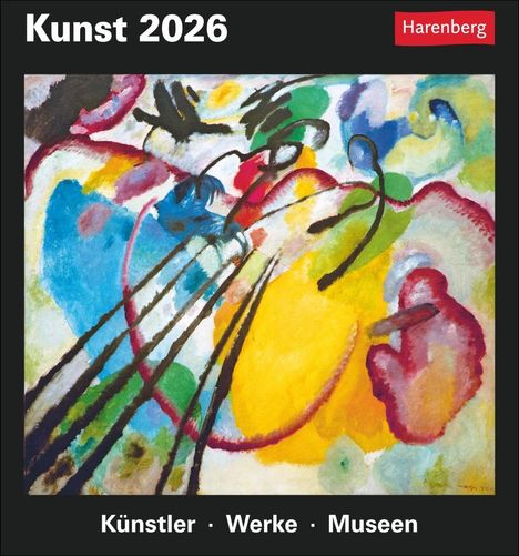 Regina Erbentraut: Kunst Tagesabreißkalender 2026 - Kulturkalender - Künstler, Werke, Museen, Kalender