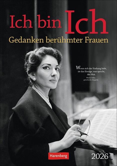 Ulrike Issel: Ich bin Ich Wochen-Kulturkalender 2026 - Gedanken berühmter Frauen, Kalender