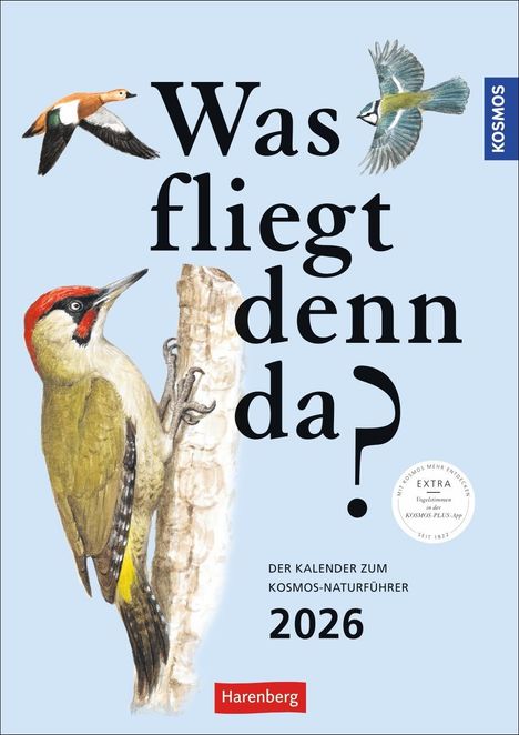 Peter H. Barthel: KOSMOS Was fliegt denn da? Wochenplaner 2026 - Der Kalender zum KOSMOS-Naturführer, Kalender