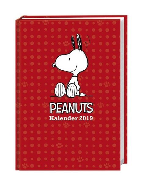 Peanuts 17-Monats-Kalenderbuch A6 - 2019, Buch